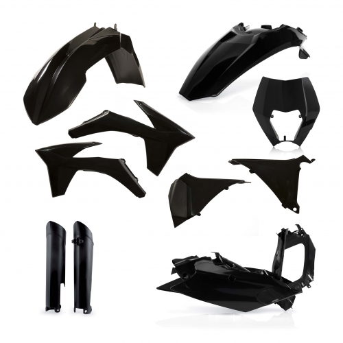 KIT PLÁSTICOS COMPLETO ACERBIS KTM EXC / EXC-F 2012 - 2013 PRETO